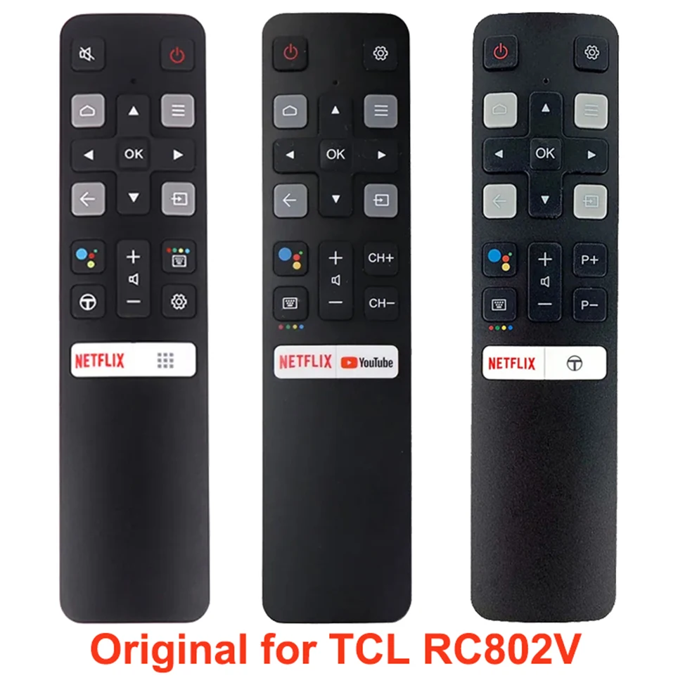 New Original RC802V FMR1 FNR1 FUR6 FUR4 FUR7 Voice Remote Control For TCL Android Smart TV Universal Bluetooth Remote