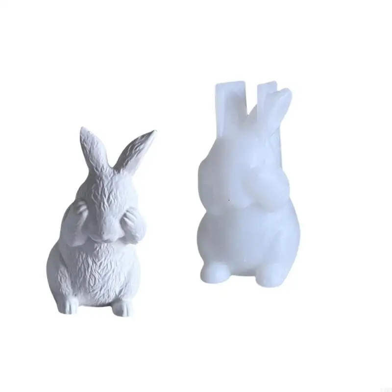 

Easter Rabbit Design Silicone Mold Functional Silicone Ornament Mold For Making Easter Rabbit Crafts And Keepsakes F3MD