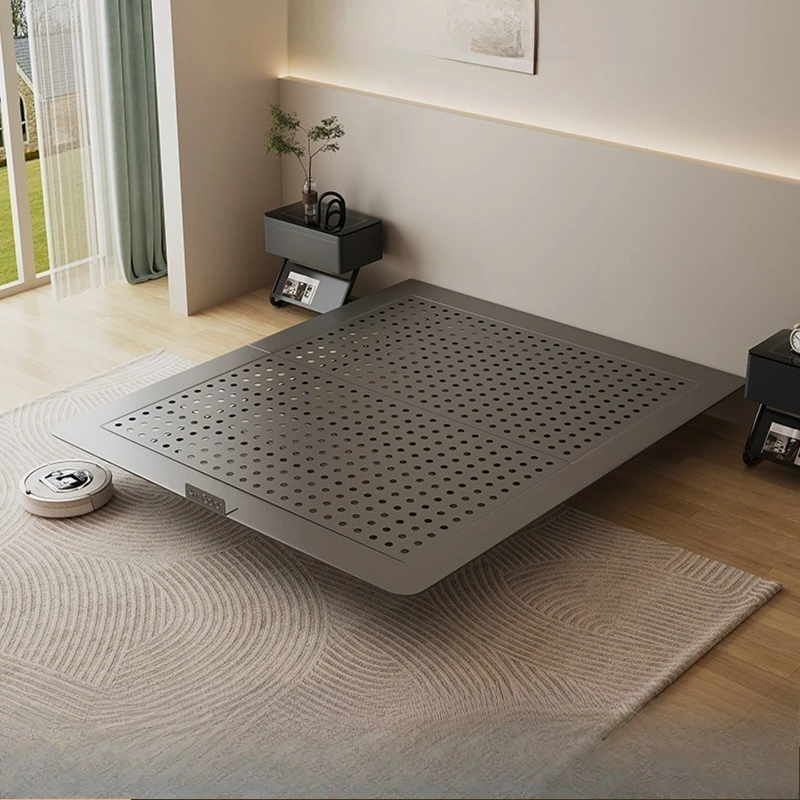 Formaldehyde-free floating beds for small apartments without carbon steel frames at the head of the bed