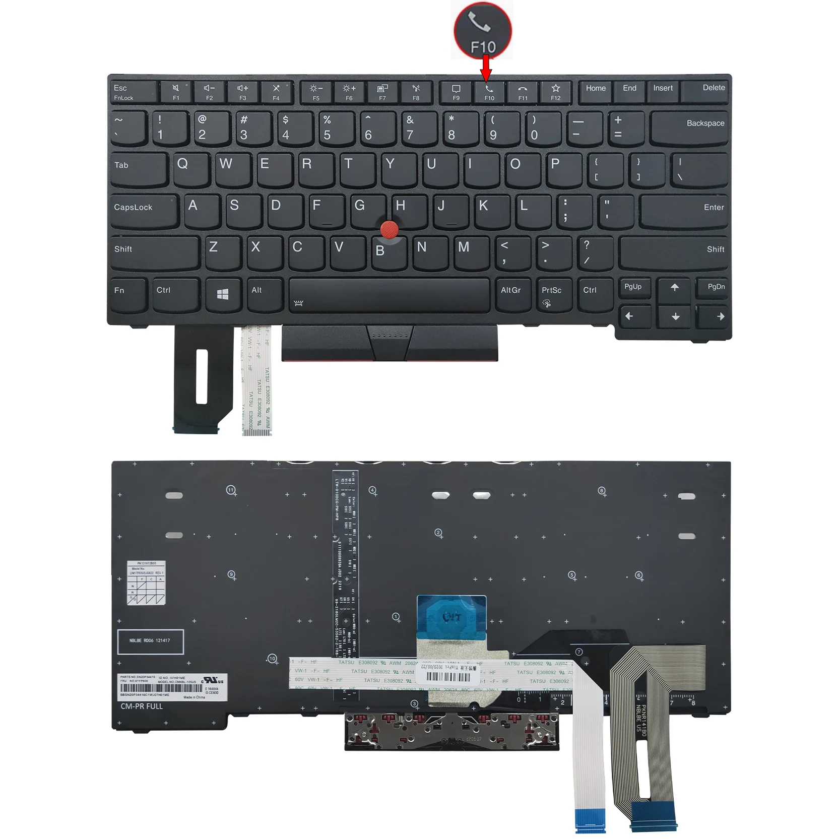 Laptop alternate keyboard for Thinkpad T14 Gen1 Gen2  brand new backlight