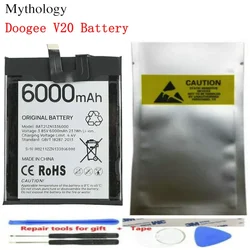 Battery for Doogee V20 Original Li-Ion Rechargeable Bateria 6000mAh BAT21ZN1336000 Mobile Phone Accessories