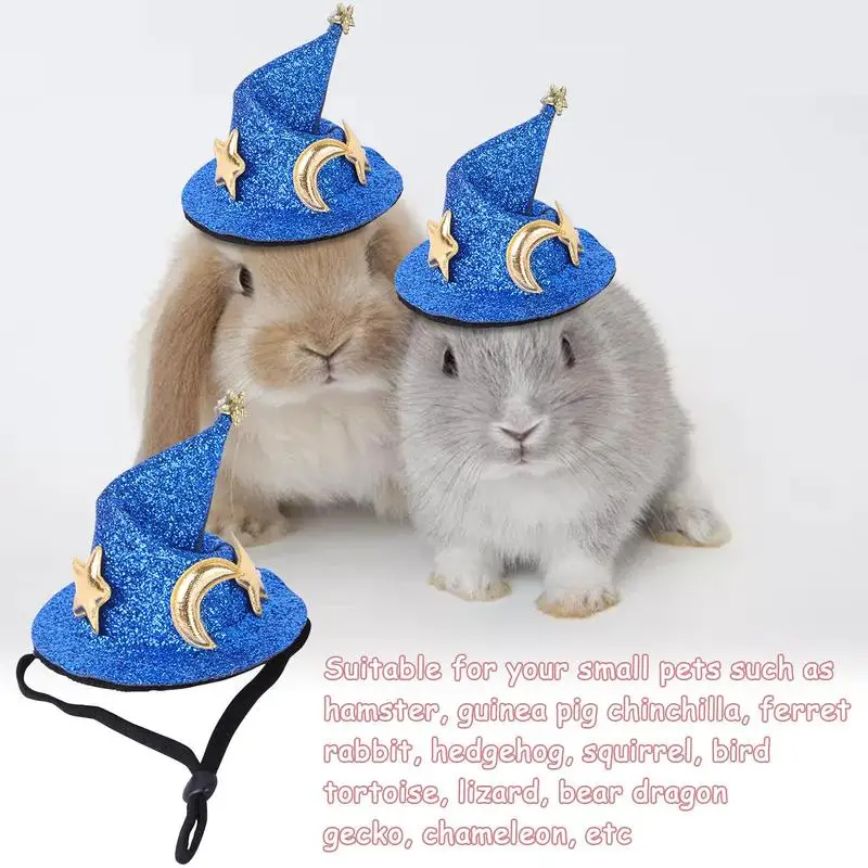 Mini Hamster Hat Party Wizard Hat For Guinea Pigs Cute Creative Small Pet Hat Costume Hat For Animal Theme Parties