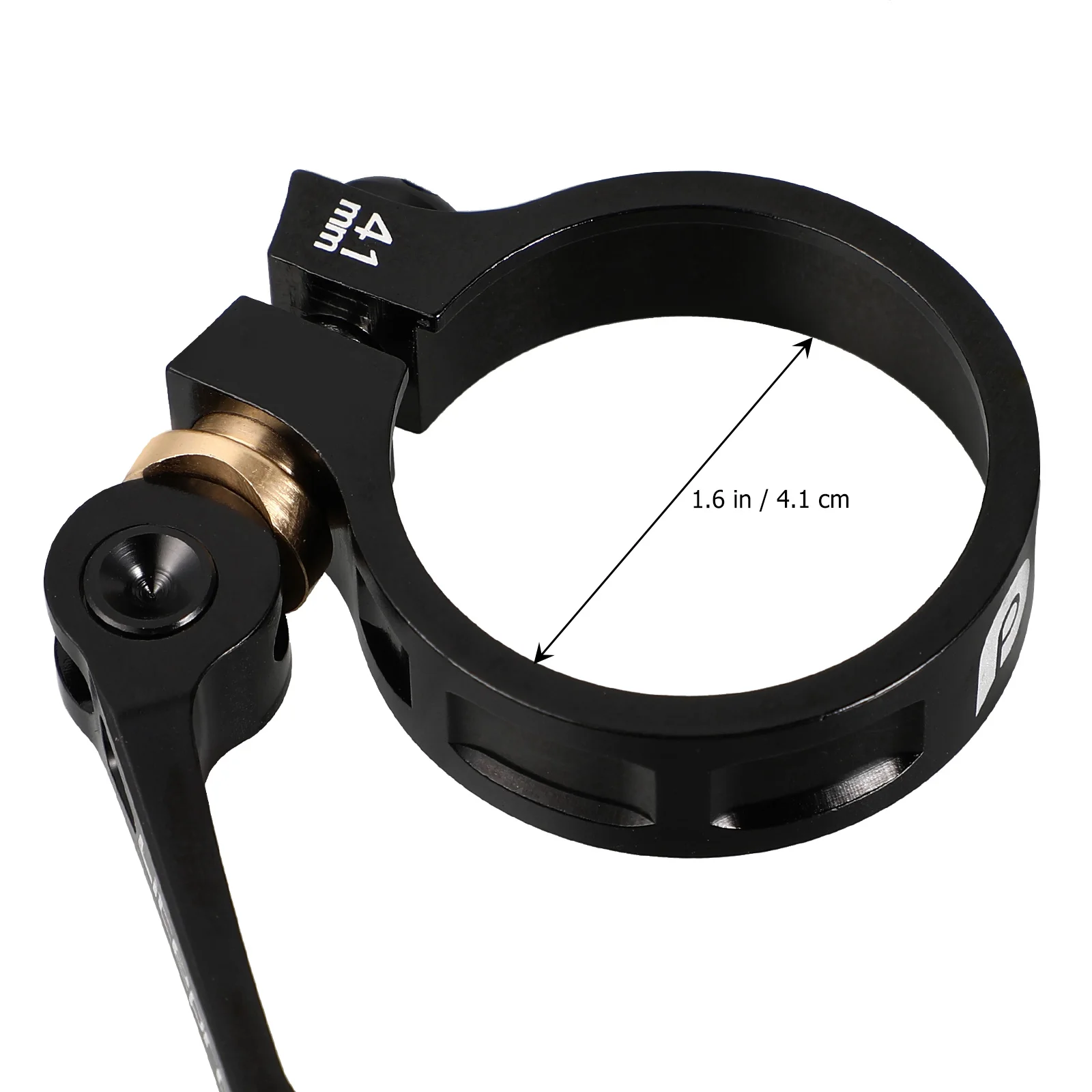 

Aluminum Alloy Seatpost Clamp 41MM for 33.9MM Tube Diameter Fine Screw Adjustment Quick Release Compatible with DAHON FNHON