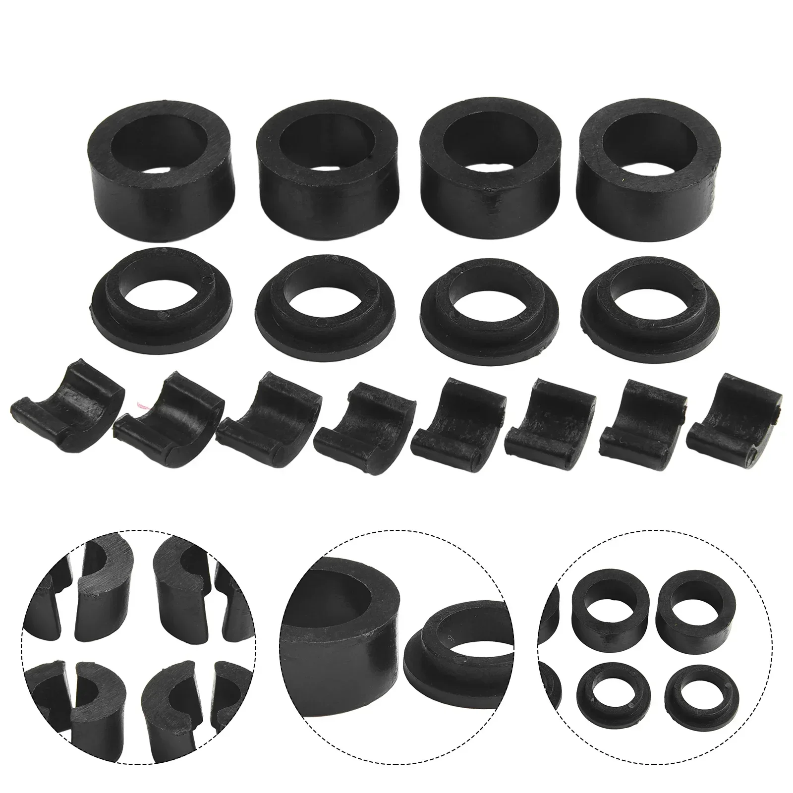 Support Bushings Seat Bushings For Jeep Wrangler TJ LJ 1998-2006 Black Direct Replacement Seat Bushing Brand New