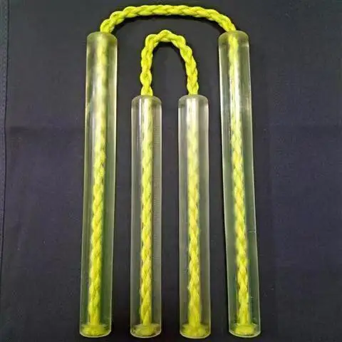 New Transparent Beef Tendon Nunchaku Power Practice Nunchaku Durable Training Stick Nylon Car Self-Defense Nunchucks