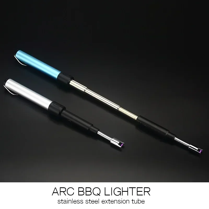 70 CM BBQ Candle USB Lighters Long adjustable Rechargeable Kitchen Windproof Cigarette Lighters Plasma Pulsed Powerful Arc