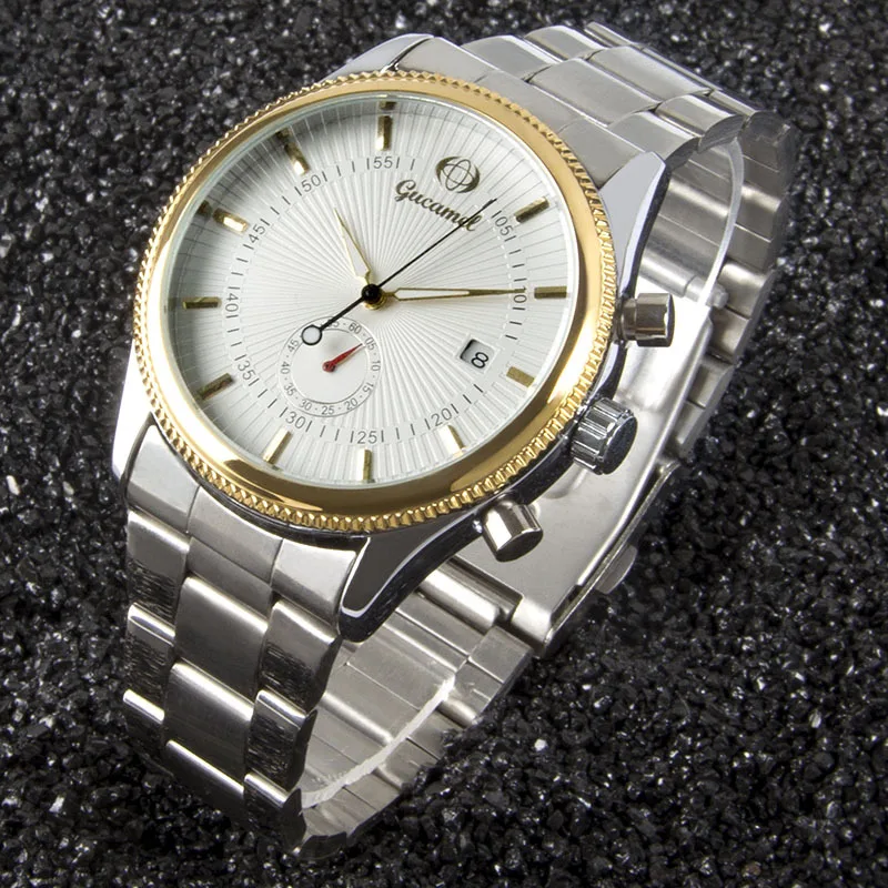 

Ancient Bronze Automatic Watch - Single Calendar Men's Mechanical Watch, Business Steel Band Mechanical Watch