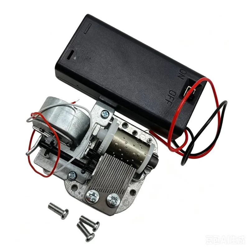 for 3V Motor Drive Music Box Movement Electric Battery Box Switch