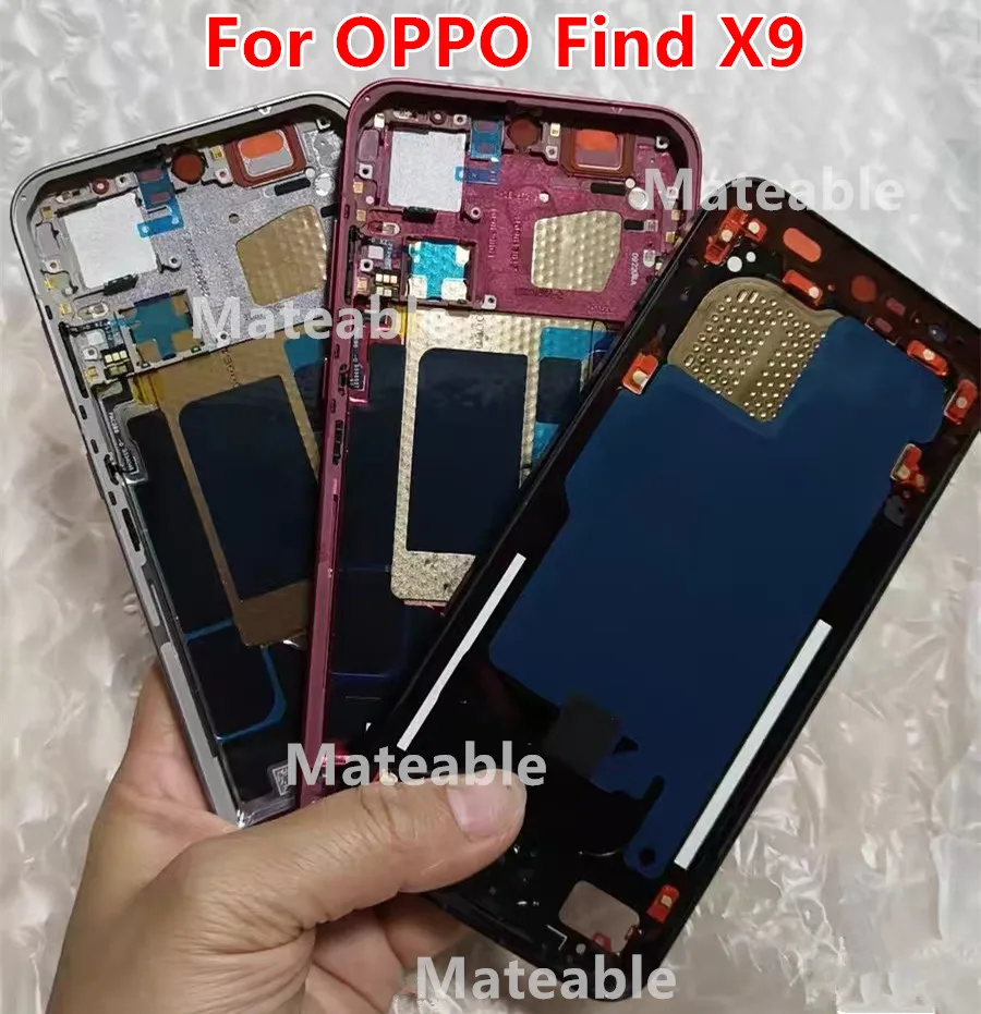X 9 Middle Frame For OPPO Find X9 Housing Board LCD Faceplate Bezel Replace Repair Phone Spare Parts CPH2797 PLJ110