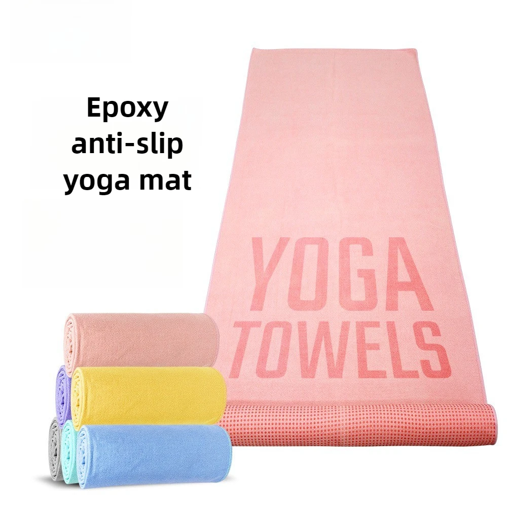 

Plum Blossom Dot Non-Slip Yoga Mat Towel, Microfiber Digital Print Fitness Cover for Hot Yoga Mats & Pilates 요가매트