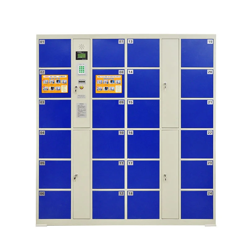 High Quality School Gym  Self-programming Code Steel Blue Electronic Smart Employee Locker