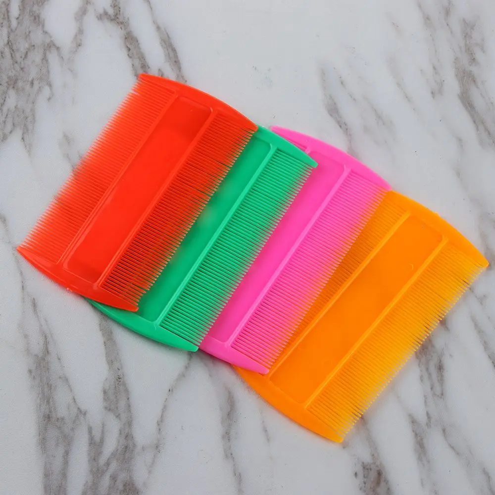 

2Pcs Random Color New Portable Double Sided Beauty Brush Hair Styling Tools Narrow Tooth Comb Lice Comb