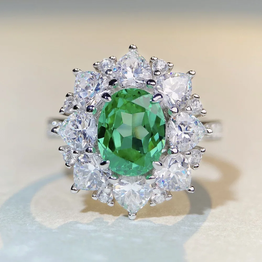 

Высококачественное роскошное женское кольцо из цельной платины из белого золота PT950 с бриллиантом Женское кольцо с красным бриллиантом