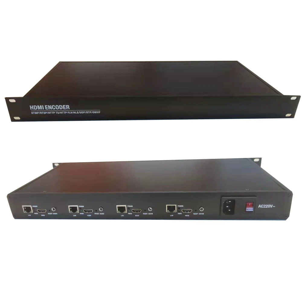 

4-channel Hdmi Encoder Hdmi To Ip Rtmp/ Rtsp /http Ts Http Flv Hls Srt Udp H265 H264 Network Video Live Encoder Streaming