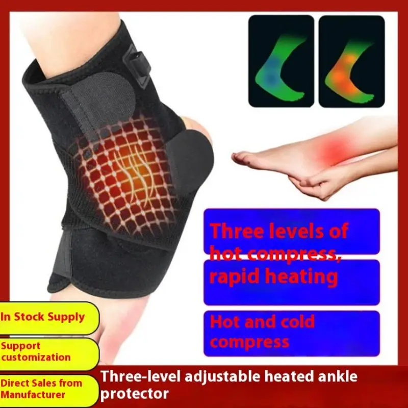 

Foot Heat Massager Hot Compresses Vibration Massager Warm Ankle Protection Breathable Material USB Joint Hot Compress Care