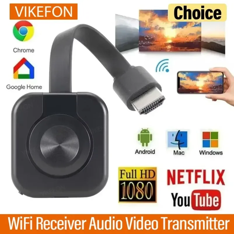Picture 3: WiFi Receiver Video Transmitter Phone Projector HDMI-Compatible Mirroring Screen Display Adapter for IOS Android PC TV Receiver