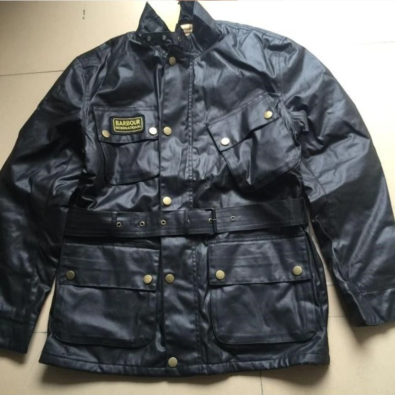 

Barbour wax motorcycle jacket windbreaker coat retro men's and women's