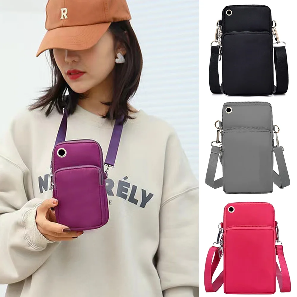 Mobile Phone Bags Universal for IPhone Pro Max XR Huawei Xiaomi Samsung Case Cell Pouch Storage Purse Shoulder Sport Arm Cover