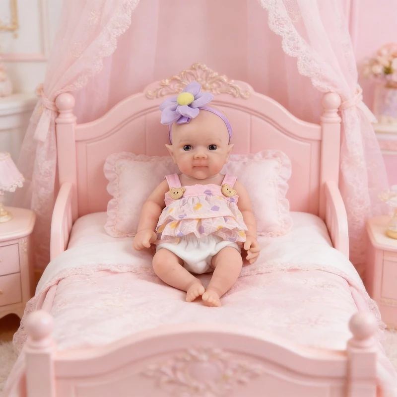 

8 Inch Bettie Reborn Doll Lifelike Soft Touch Full Silicone Doll Real Picture Doll Toy Gifts