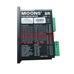 MOONS controlador de motor paso a paso 3SR8H, controlador de motor paso a paso de 3 fases, 48vdc