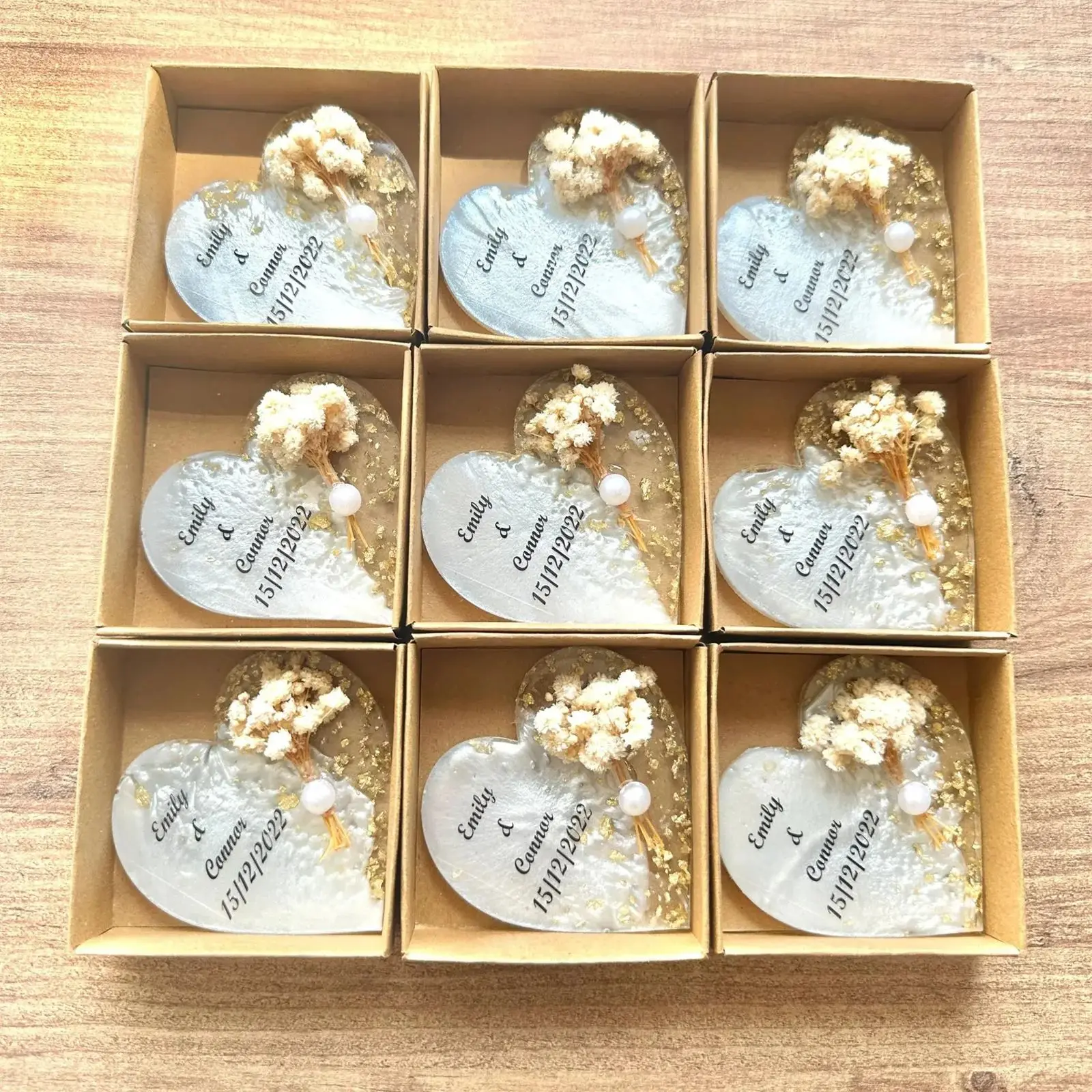 

Персонализированный свадебный эпоксидный магнит, подарки на помолвку, эпоксидный магнит на холодильник с коробкой, подарок для свадебного гостя, свадебные сувениры,Engagem