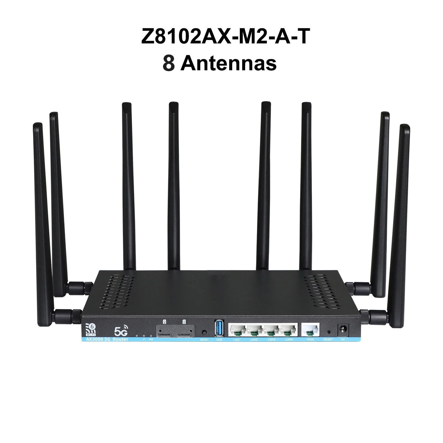 ZBT-Roteador Cartão Dual SIM, Modem 5G, 2 * SIM, Wifi6, 3000Mbps, Openwrt DDR4, 1GB, 4 * LAN, USB 3.0, MU-Mimo, Antena 4T4R, reforço Wi-Fi