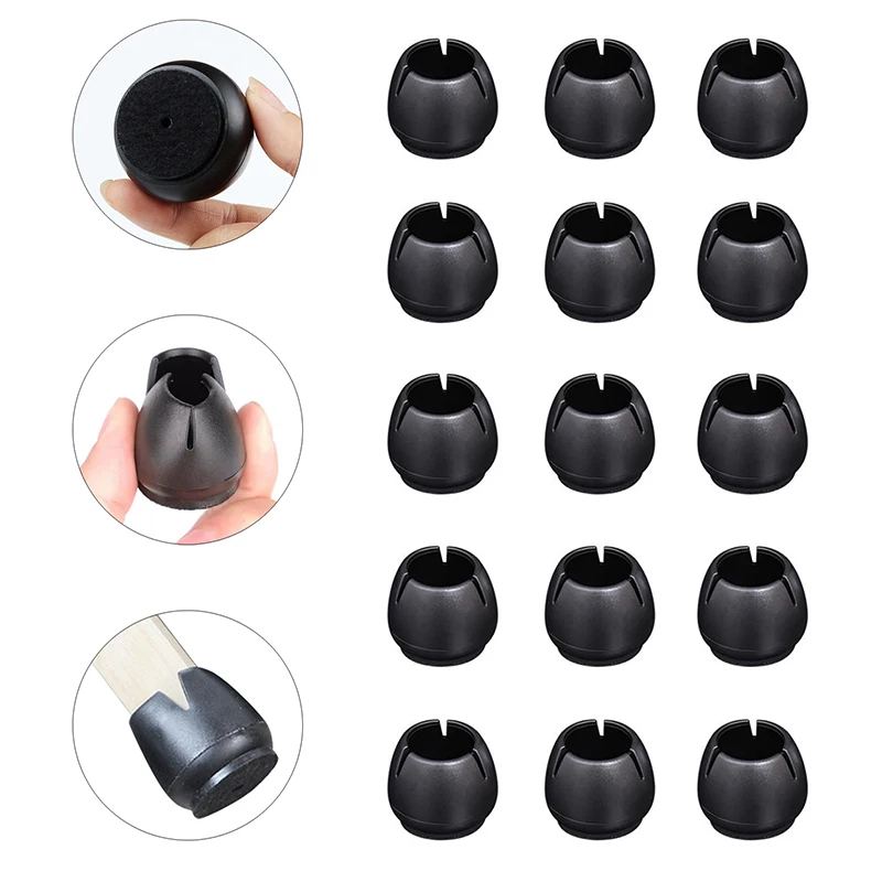 16Pcs Chair Leg Caps Silicone Table Chair Leg Mat Non-slip Table Chair Leg Caps Protection Bottom Cover Pad Wood Floor Protector