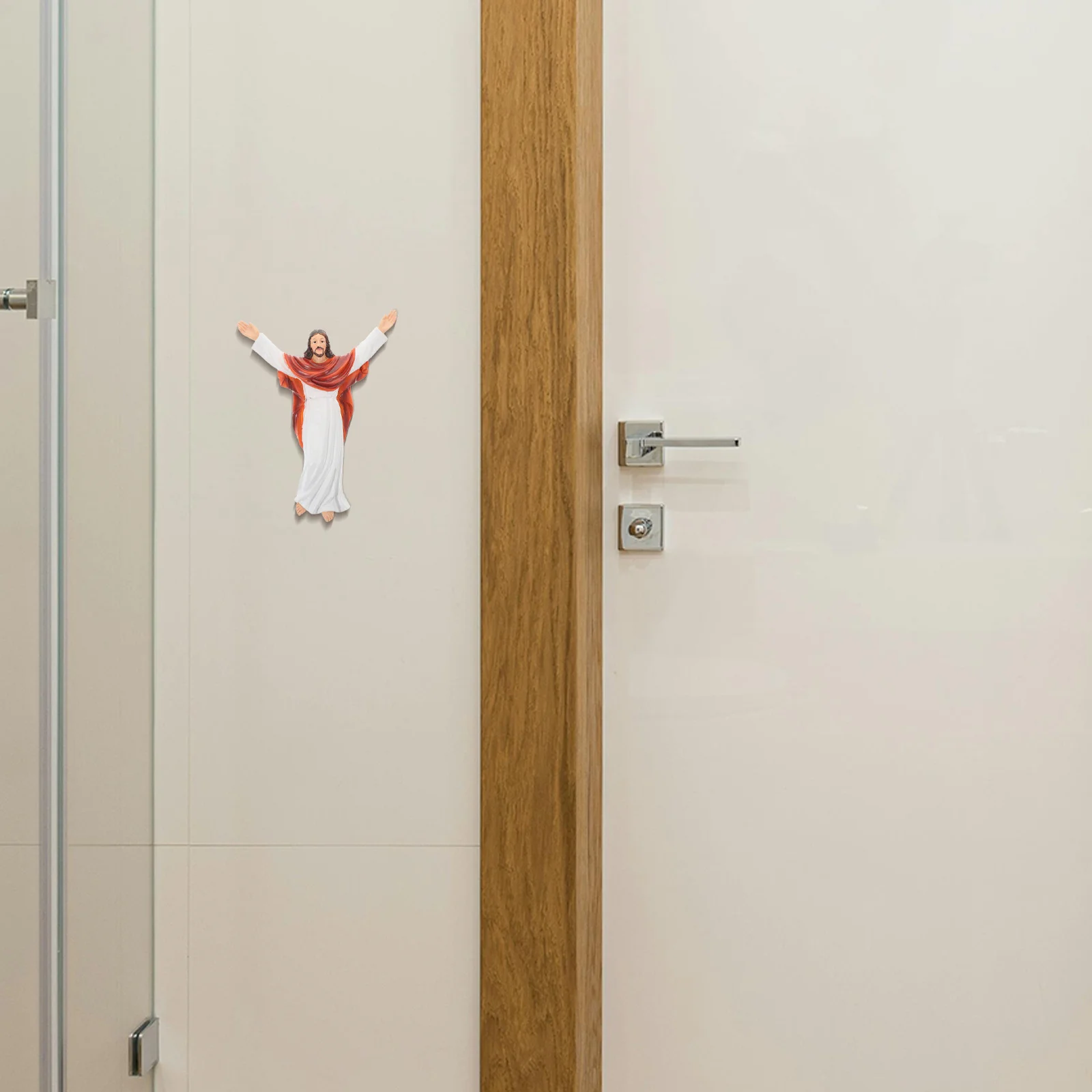 

Easter Resin Jesus Statue 22cm Classical Wall Ornament Religious Decor for Home and Church Jesus Sculpture Christus Statue