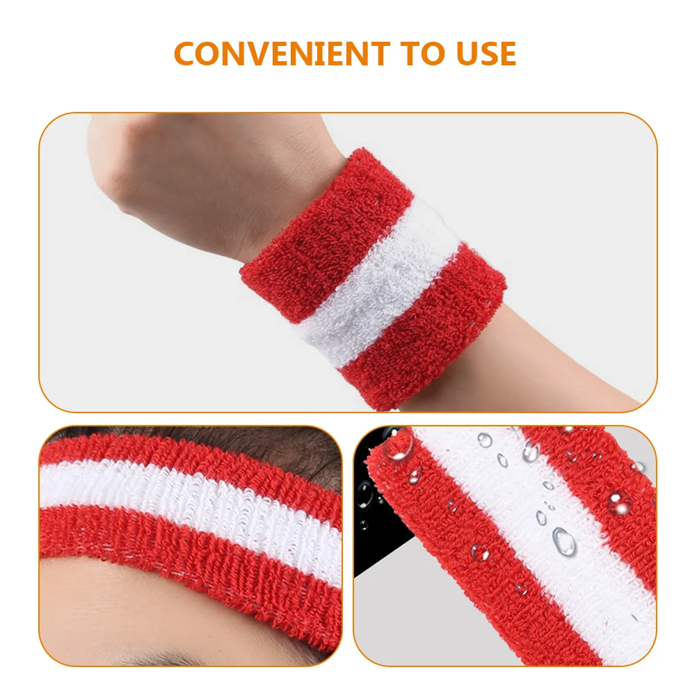 

1 set 1 Set Sweat Resistant Headband Wristband Kit Lightweight Sports Sweatband For Yoga Running Gym Men Women Athletic Workout