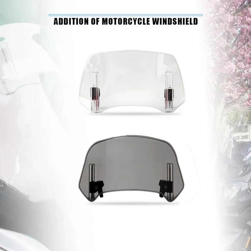 Motorcycle Windshield Extension Universal For BMW KTM KAWASAKI YAMAHA HONDA SUZUKI DUCATI Heighten Windscreen Accessories