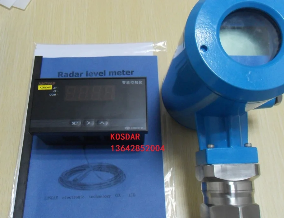 Cable Radar Level Gauge Cement Lime Powder Grain Sawdust Level Meter Dust-Resistant Material Level Sensor