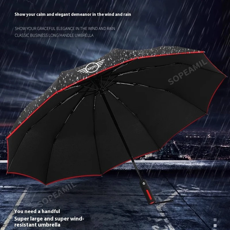 Bmw Mini Cooper S JOHN COOPER WORKS Clubman Countryman JCW Car Automatic Folding Sun Protection Umbrella Sunshade Accessories