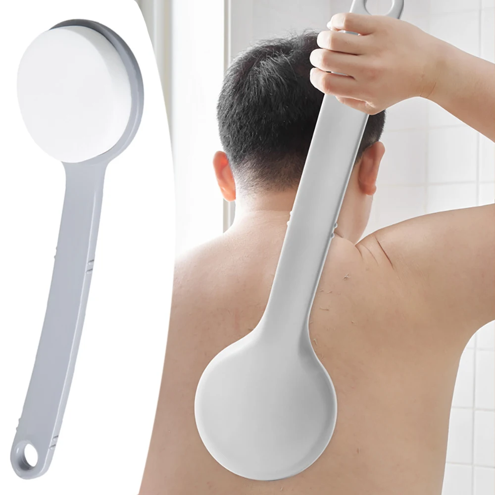 長い柄の背中こすり洗いスポンジ、泥や皮膚の汚れを落とす入浴用具、シャワーブラシ、背中スクラバー