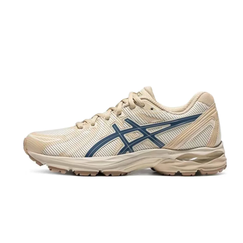 ASICS Gel-Flux CN Women's White/Blue Low-Top Runners – Round-Toe Lace-Up Mesh, Breathable & Durable Comfort 1012B632-250