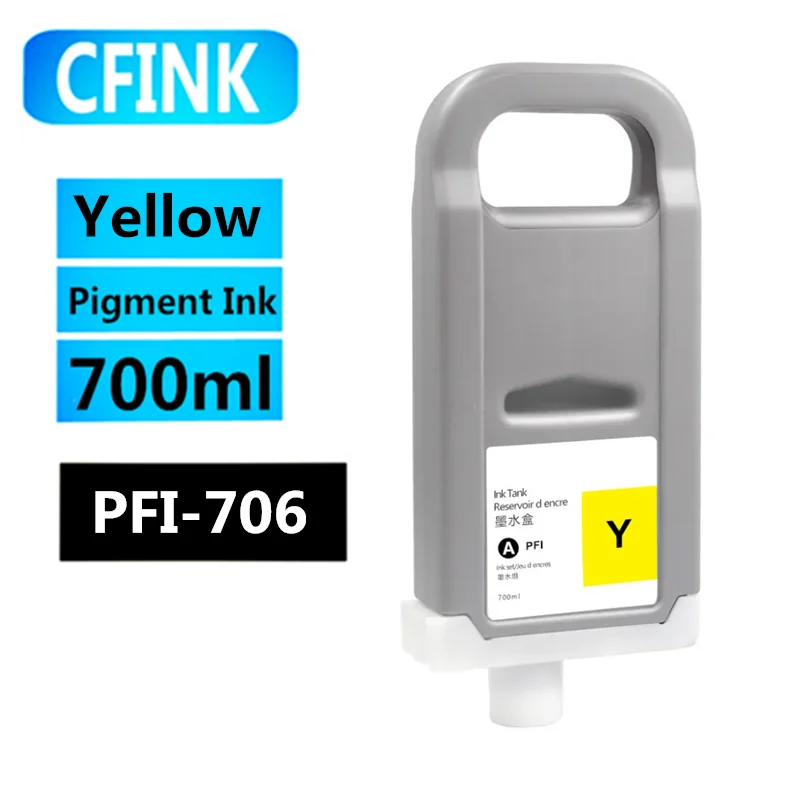 Cartucho de tinta compatível com tinta, adequado para Canon iPF 8400 9400 8410 9410 8410S 9410S impressora, 700ml