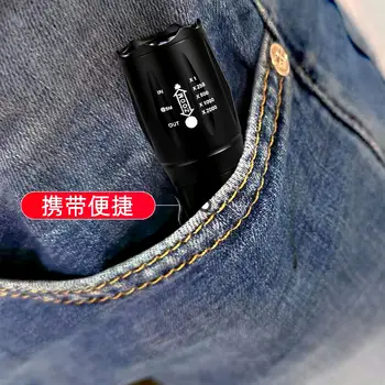 Torcia LED ad alta potenza da 2000 lm, batteria integrata, ricaricabile tramite USB, luce potente, torcia tattica, lanterna da campeggio per esterni ed escursioni 10 best sales Torcia elettrica da 2000 lumen - №4