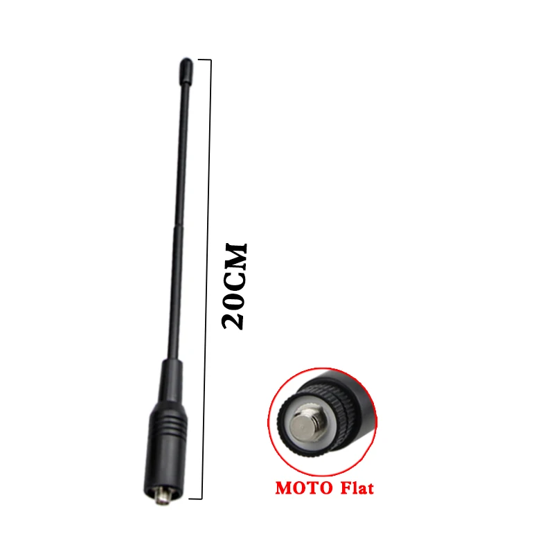 771 Dual Band Antena VHF/UHF Rádio Flexível Whip Antena 144M/430M SMA Feminino para Baofeng Kenwood PUXING WOUXUN Walkie-Talkie