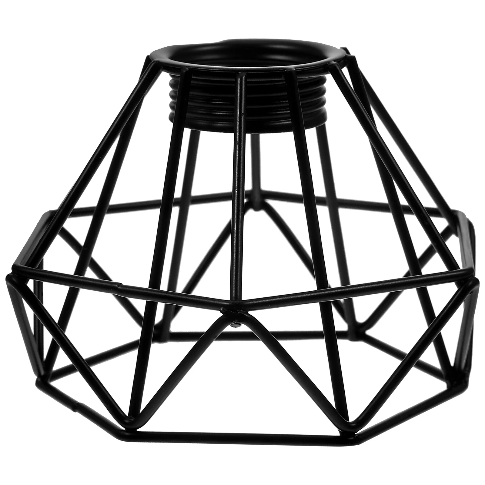 

Diamond Shape Hollow Iron Lamp Shade Retro Design Light Cover for Ceiling Wall Lamps Decorative Shade