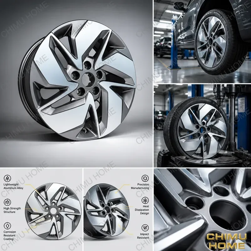【CHIMU HOME】18-20 Inch Gunmetal Grey Forged Alloy Wheel Rims for OEM Fitment Passenger Car Upgrade