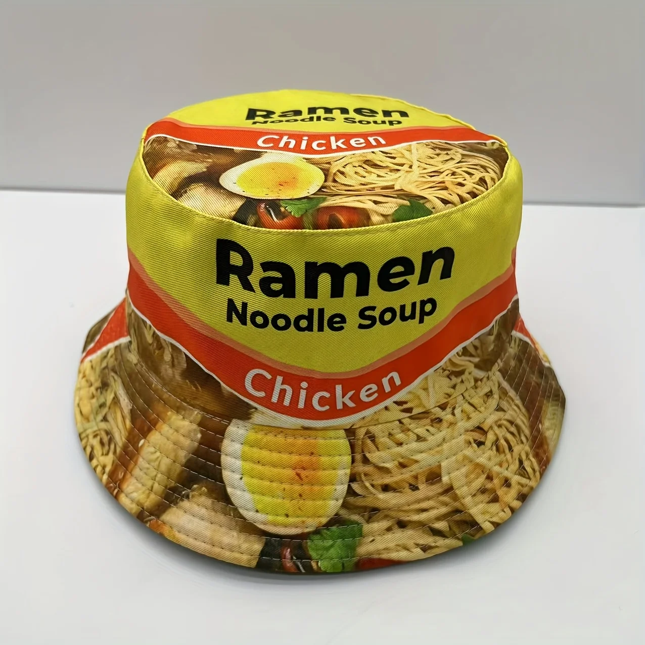 

Новая рыбацкая шляпа с принтом лапши Lamian, европейская и американская модная универсальная шляпа для бассейна, уличная солнцезащитная шляпа