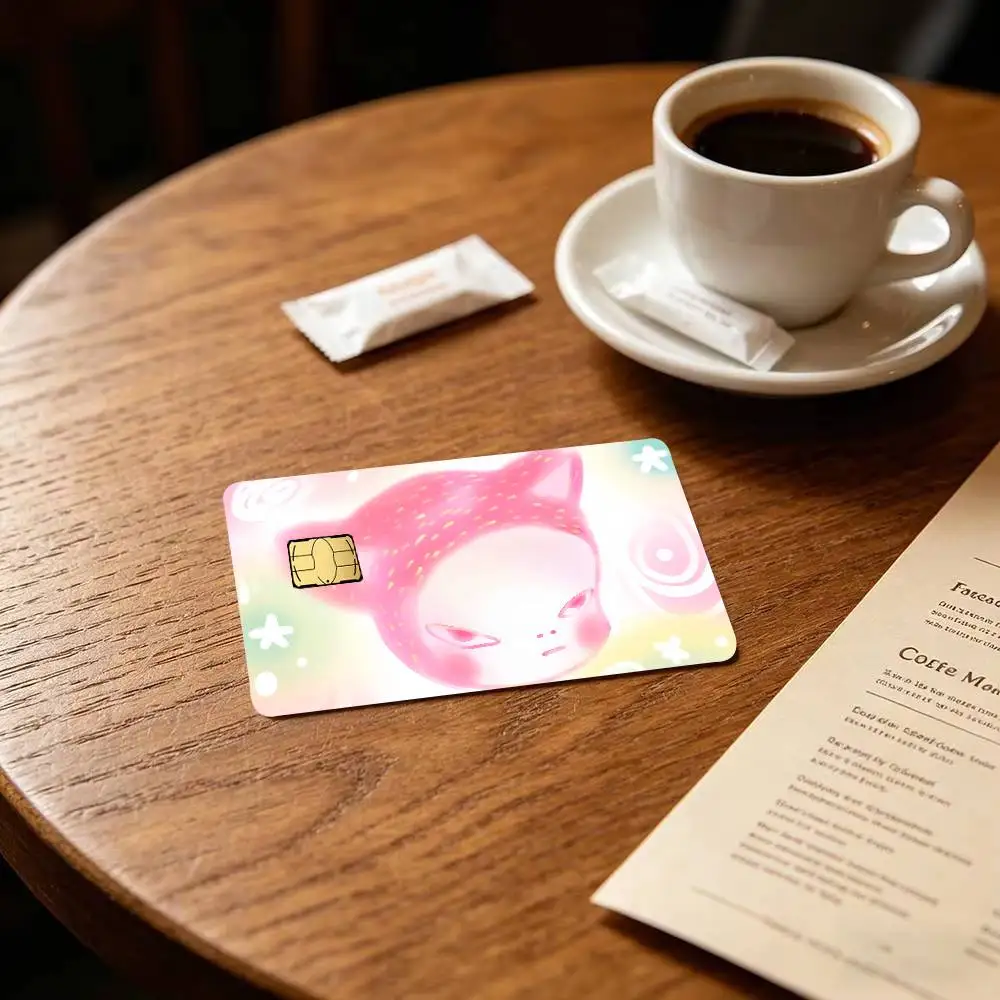 Yoshitomo Nara Dream Doll Vintage  Spend or Save Funny Shell Ultra Thin No Fade Sticker Cover Film for Debit Credit Card