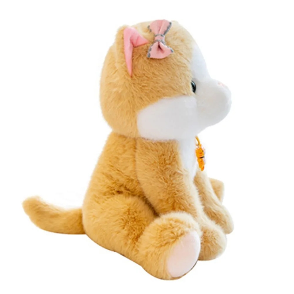 

Accompanying Doll With Bowknot Cat Plush Doll Pendant Cute Cat Plush Toy Cartoon Soft Cat Stuffed Toy Children