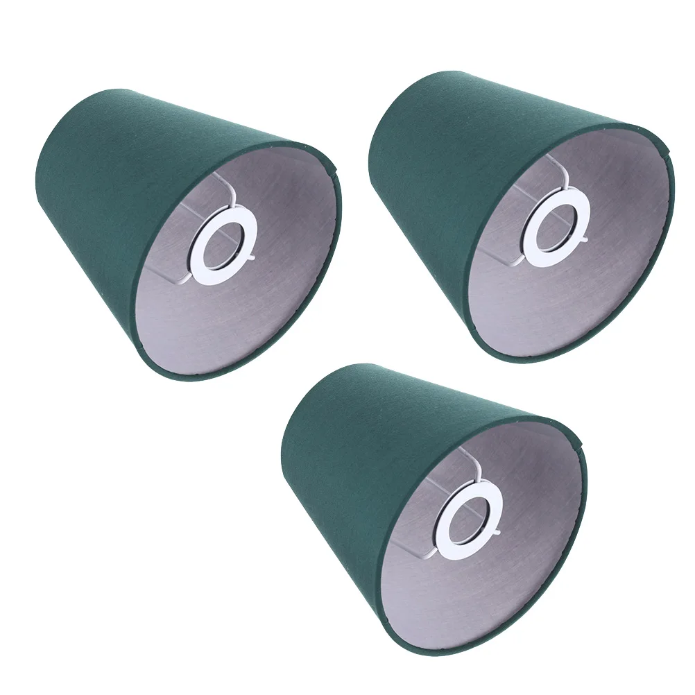 3 قطع من أغطية المصابيح القماشية المميزة للمنزل وغرفة النوم وغرفة المعيشة وإكسسوارات المصابيح المزخرفة عاكس الضوء من القماش