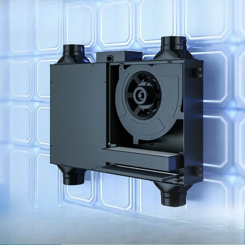 

Wide-frequency static bass fresh air fan Central fresh air system Household whole house commercial air purification Haze removal