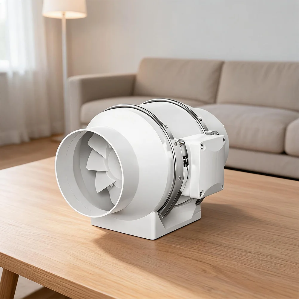 3 Inch For Exhaust Duct for Fan Use in For Kitchen Bathroom PVC Material Dual Wiring Switch Ventilation Solution