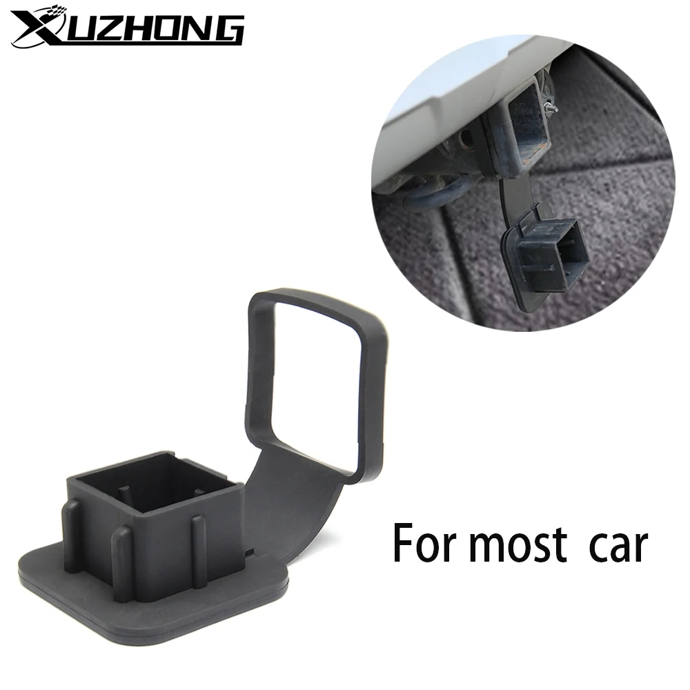 Car Protective Cover Dust-proof Plug Square Mouth Trailer Hook Plug Cap Traction Square Mouth Protective Cover For Most Cars Aut