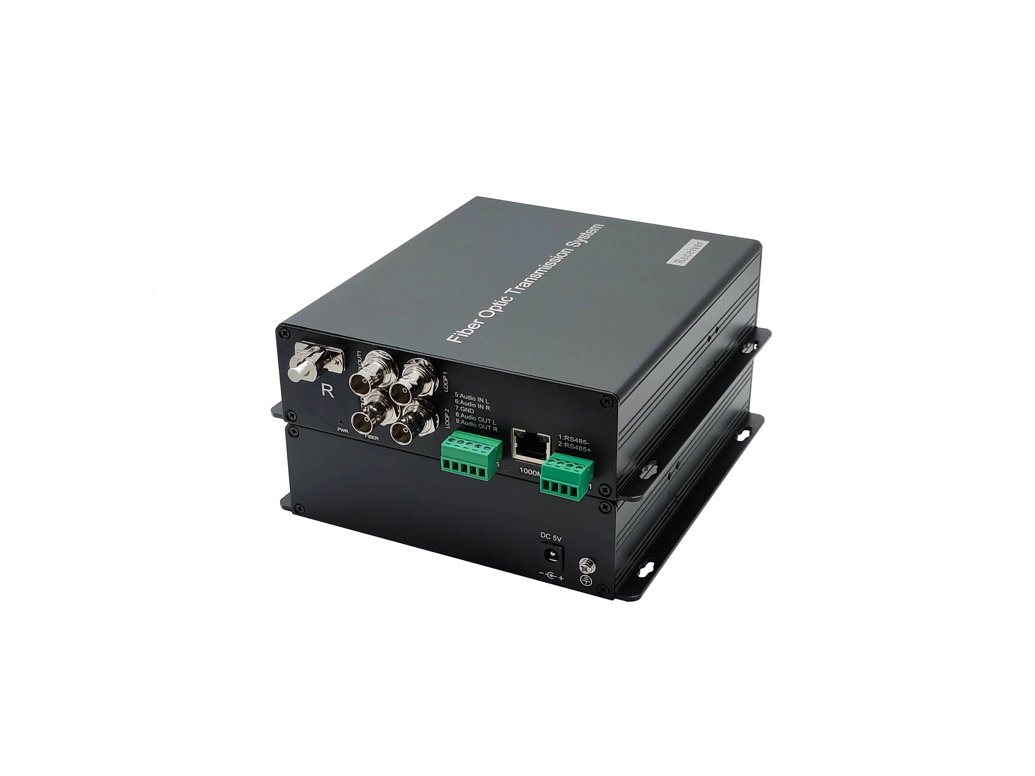 2x 3G SDI Input Fiber Optical Extender TX/RX Kit With 1GB Ethernet