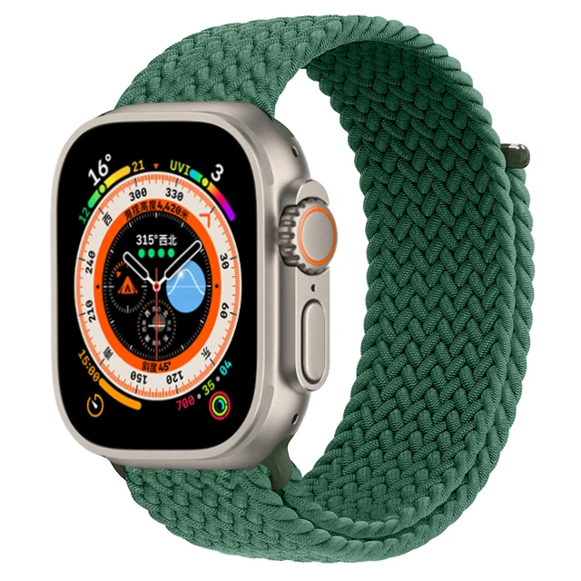 Geflochtene Solo Loop für Apple Watch Ultra Band 49 mm 45 mm 44 mm 40 41 42 46 mm Correa-Armband iWatch-Serie 11 10 9 7 SE 8 6 5 Armband