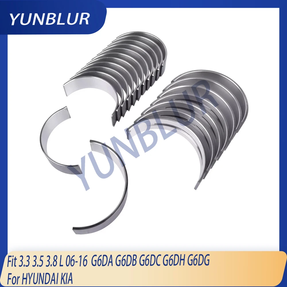 

STD 0.25 G6DA G6DB G6DC G6DH G6DG Engine Parts Main & Connecting Rod Bearing Set Fit 3.3 3.5 3.8 L 06-16 For HYUNDAI KIA
