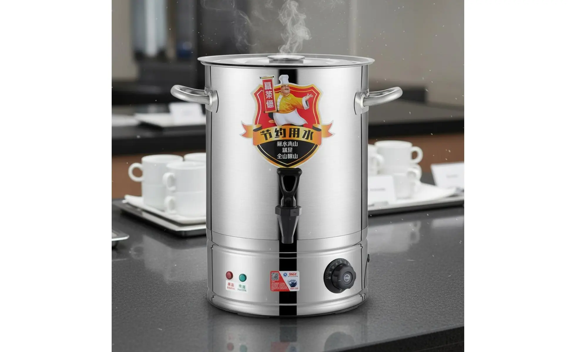 Electric Hot Water Urn Keep Warm Function Professional Water Boiler Professional Insulated Urn Dry-Boil Protection for Catering Electric Hot Water Urn Keep Warm Function Professional Water Boiler Professional Insulated Urn Dry-Boil Protection for Catering